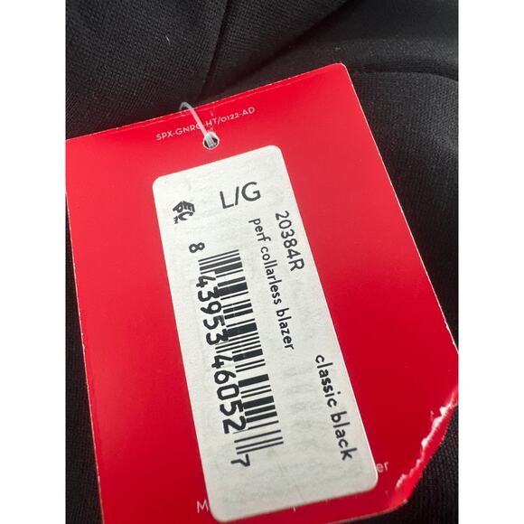 Spanx Women's Classic Black Perfect Collarless Blazer Size L - Picture 3 of 10